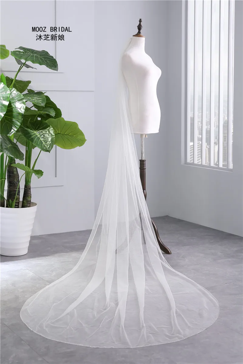 Nieuwe Collectie BlingBling Bruidssluier 2015 Steentjes Edge 3-Meter Lengte Zachte Tulle Wedding Veils