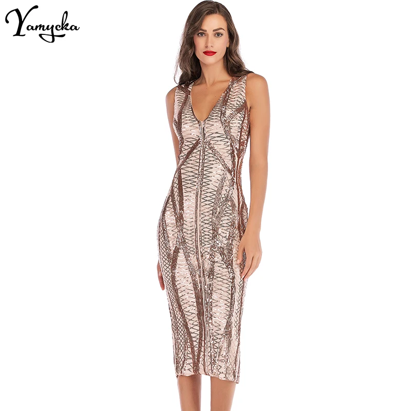 Sexy vintage backless Sequin summer dress women elegant bodycon Night club birthday party dress evening long dresses vestidos