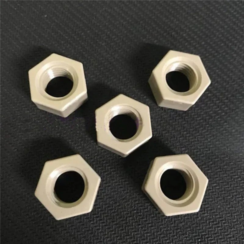 

M3 M4 M5 M6 M8 M10 M12 Peek plastic nut High temperature resistant plastics Hex Corrosion resistants nuts