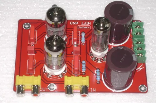 6N3 tube preamplifier board with tube rectifier