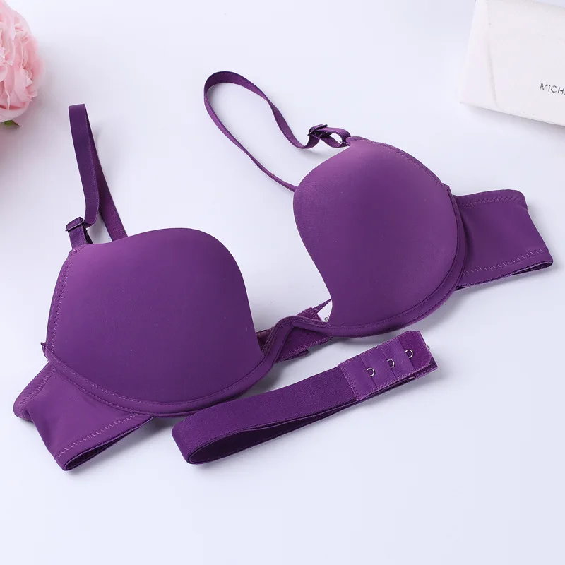 Sexy Lady bra Big Size 3/4 Cup reggiseno donna 8 colori Deep V reggiseno intimo Large AB Big Size deep u Bra push up reggiseno