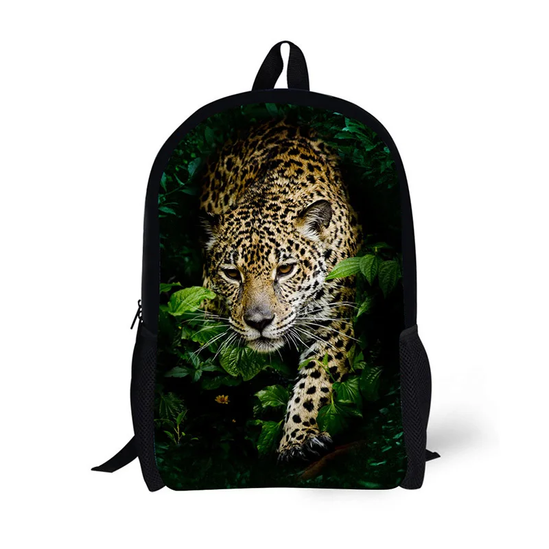 School backpack children backpack leopard animal  creative classic Printing for High School Backpacks for Teenagers