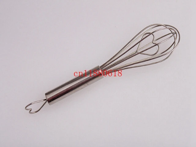 100pcs/lot Free Shipping Manual Egg beaters Stainless Steel Mini Home Egg Case Flour Kitchen Stirrer Mixer egg divider