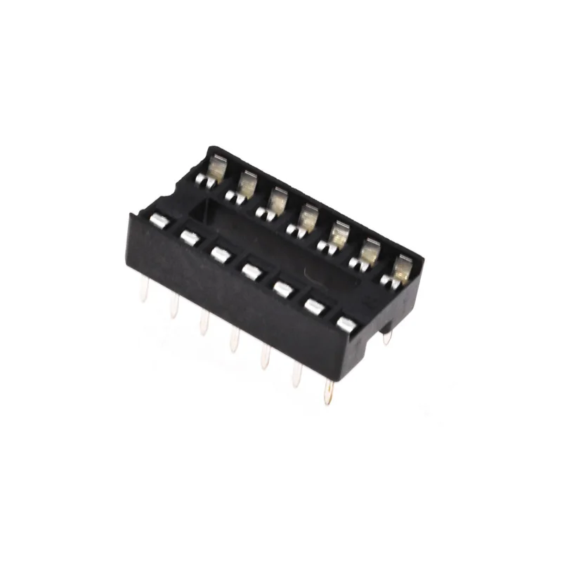 50PCS IC Socket 8PIN 14PIN 16PIN Pin 2.54mm Integrated Circuit Adaptor Solder Type Narrow