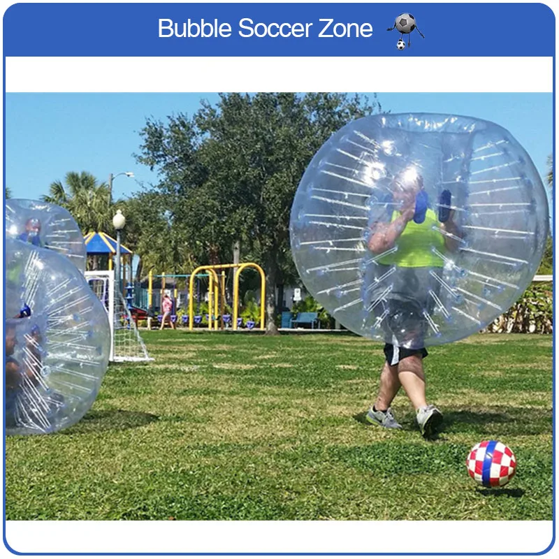 Free Shipping 0.8mm PVC 1.5m Inflatable Bubble Soccer Ball Human Hamster Ball Air Bumper Ball Adult Inflatable Bubble Football