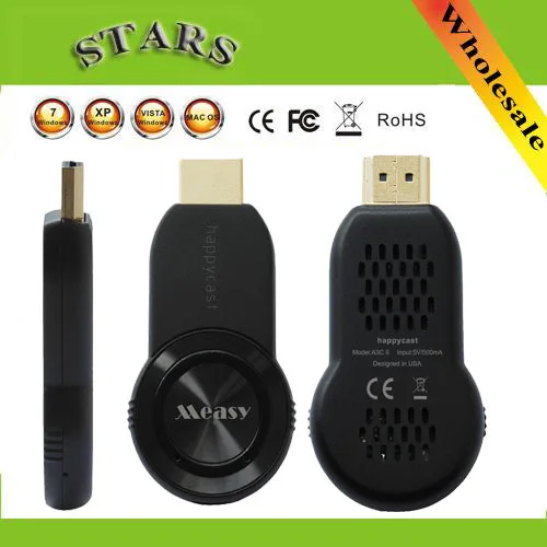 Measy A3C II Happycast hd wifi display For Airplay DLNA Miracast Dongle tv stick receiver CPU AM8252 adapter For Android PC IOS