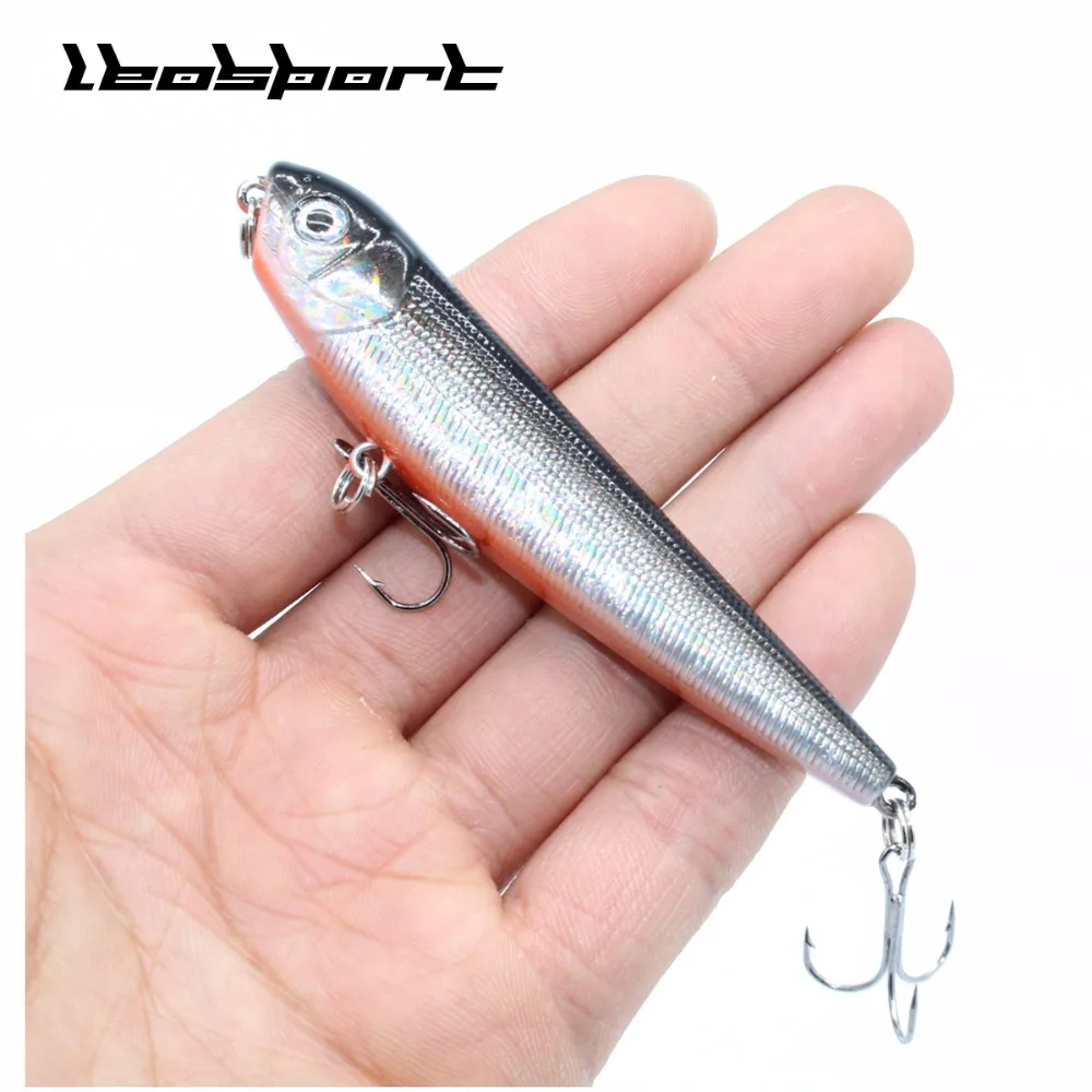 1pc Fishing Lures Good Pencil Bait 6# Hooks 5 Colors Available High Quaity Artificial Lifelike Crankbait Wobbler Fishing Tackle