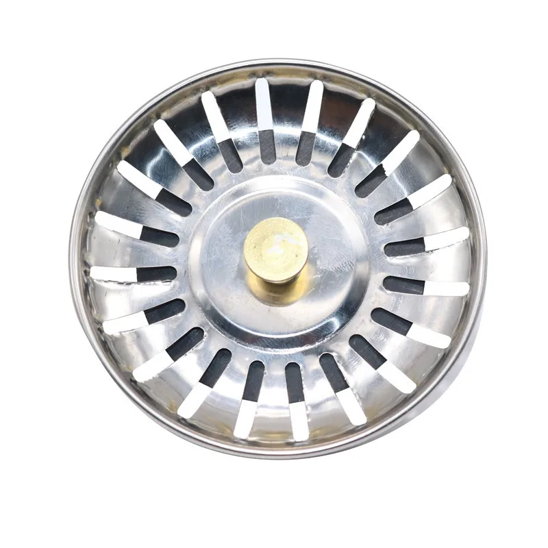 1Pc Stainless Steel Kitchen Sink Strainer Stopper Waste Plug Sink Filter Bathroom Basin Sink Drain Deodorization Accessories
