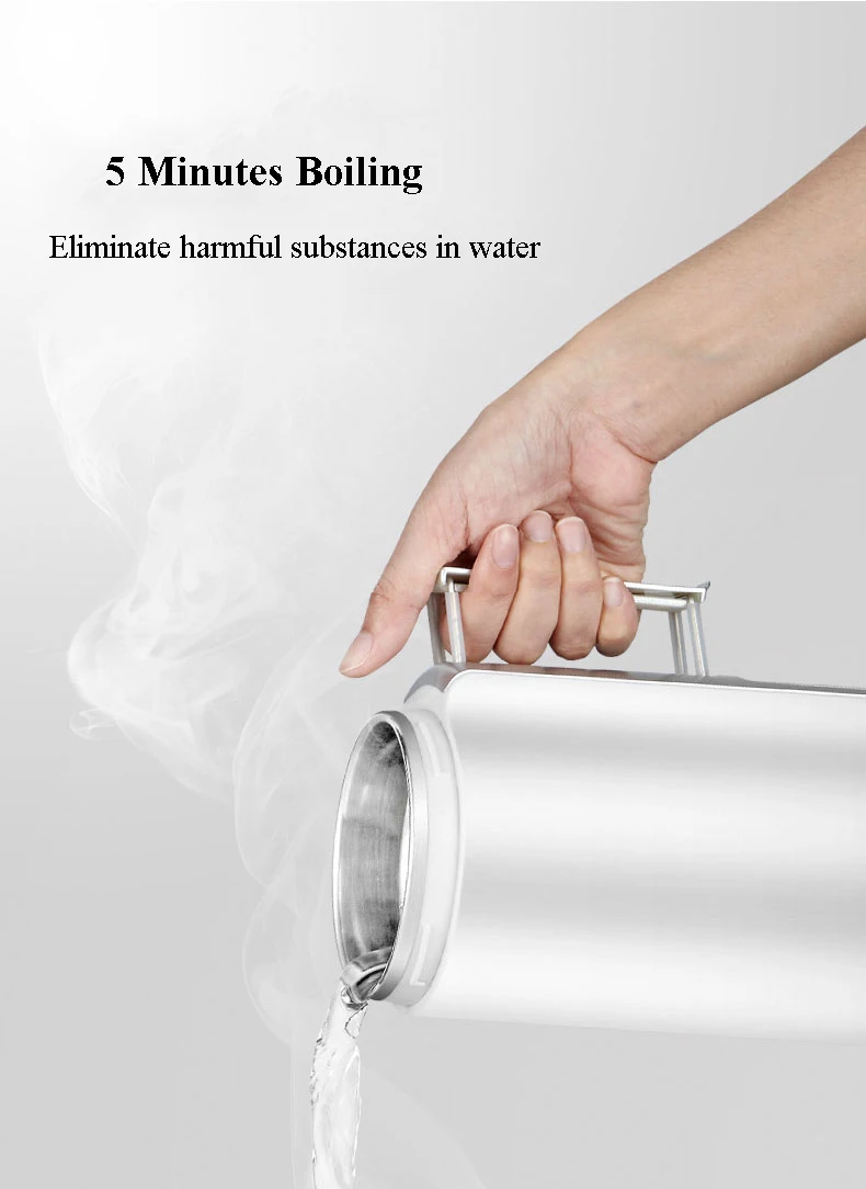 Hervidor plegable de viaje nórdico, hervidor eléctrico pequeño para 1 persona, aislamiento, una taza de agua caliente eléctrica, taza de estofado de salud