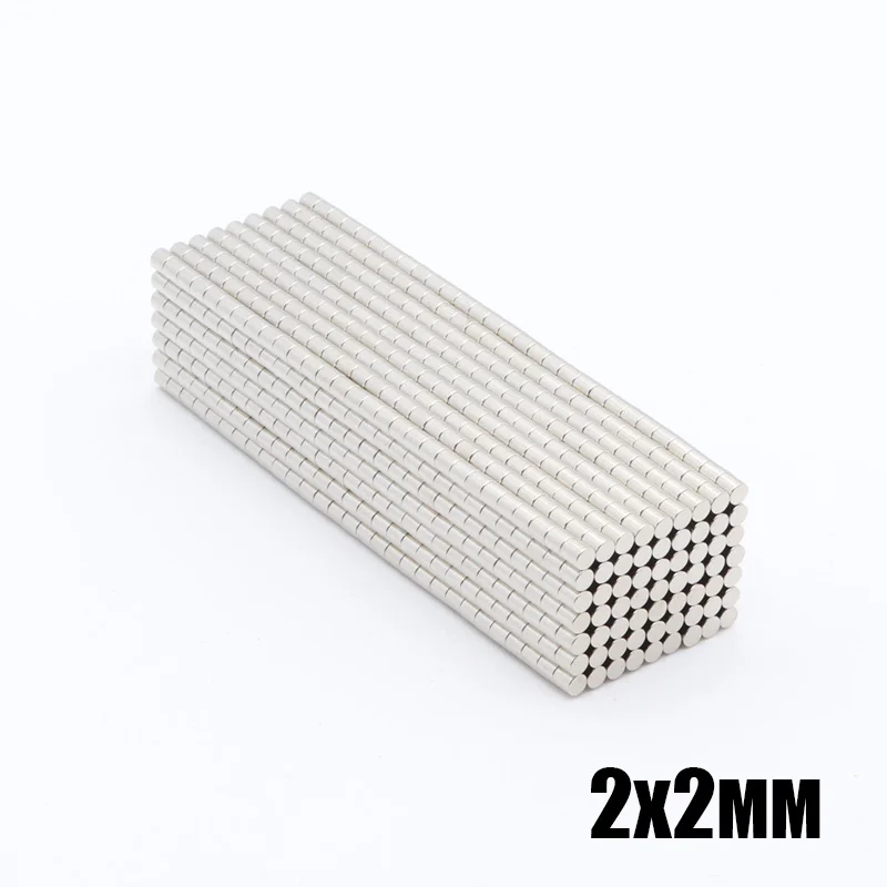 500pcs 2x2 mm Small Super Strong Magnet N35 2 * 2 mm Powerful Neodymium Rare Earth Permanent Magnets 2x2 mm