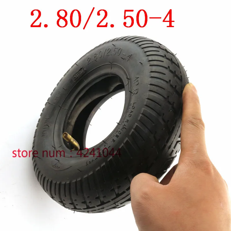 Free shipping Tire 2.80/2.50-4 tyre and  Inner Tube  fits Gas / Electric Scooter ATV Elderly Mobility