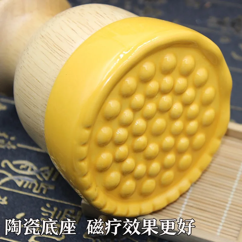 Electric Ceramic Moxibustion Massage Infrared Energy Heating Scrapping Pot Tin Meridian Acupuncture Point For Arm Body Abdomen