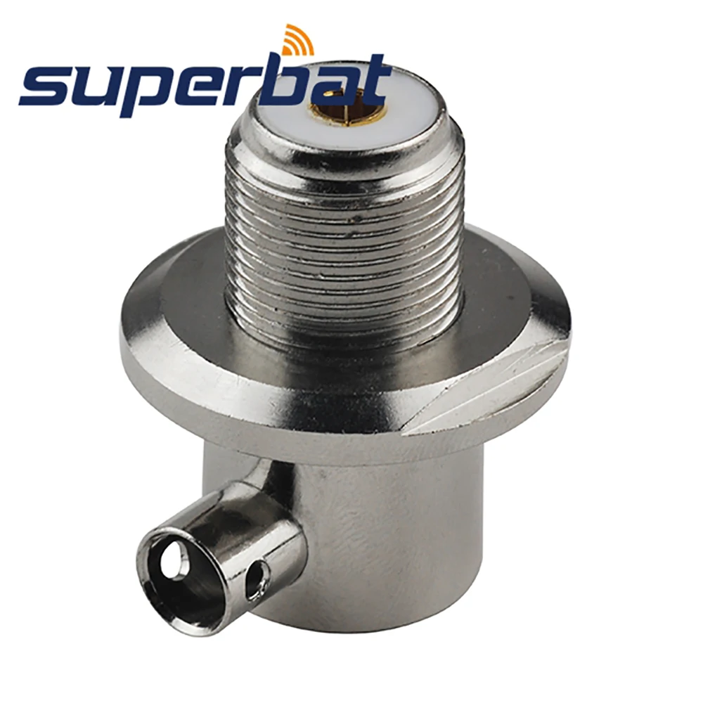 Superbat UHF SO239 Female Right Angle Solder RF Coaxial Connector for Cable LMR300 for WLAN