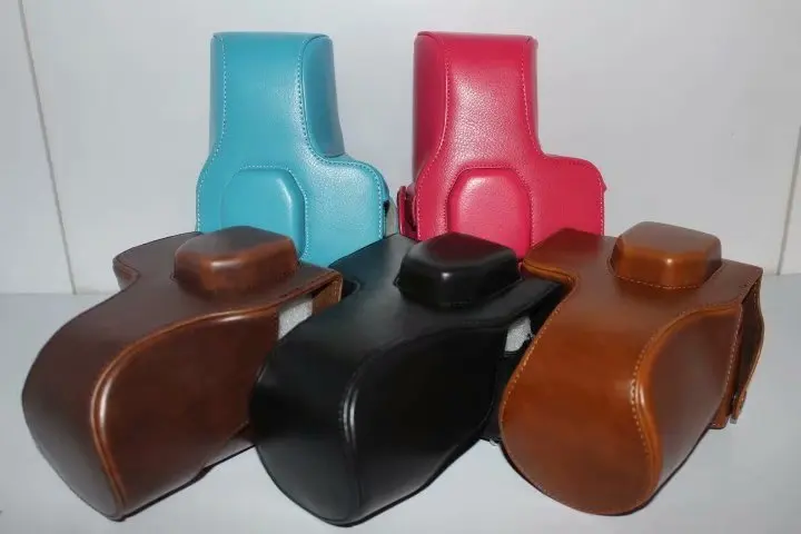 Capa de celular para panasonic, estojo rígido para câmera sony a7r a7, capa de meio corpo + alça com rastreamento