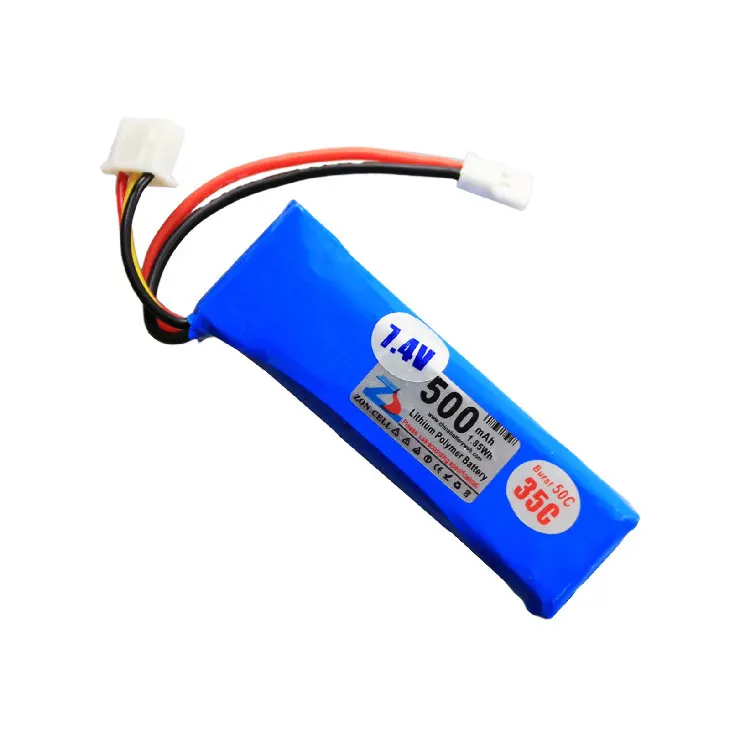 New In the core of 701855 500mAh 7.4V helicopter aeromoing electric tool power polymer lithium battery Rechargeable Li-ion Cell