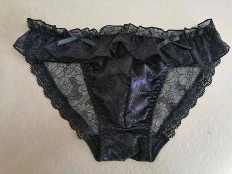 Lace Sissy Briefs Panties Sexy Lingerie for Gay Underwear Male Brief Underpants See through Men Undies sexy men underwear