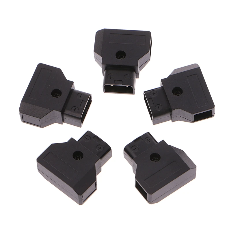 5pcs ABS DTAP D-Tap Plug DIY for DSLR Rig power cable V-mount Anton C Battery Male Plug Drop Ship