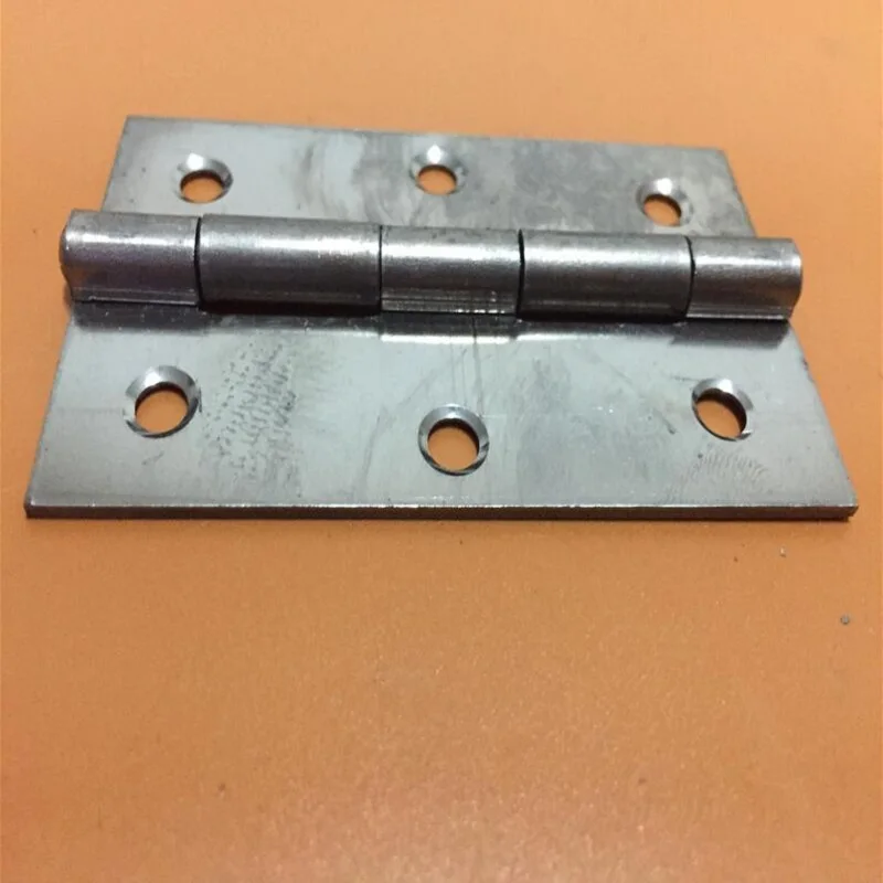 Dobradiça de madeira simétrica comum de ferro, 3 polegadas, 1.5mm de espessura, x10