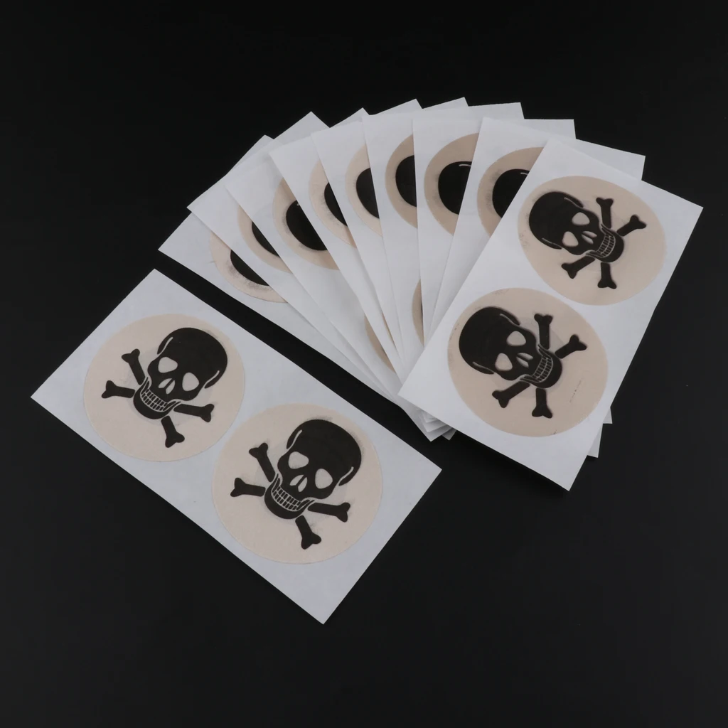 10 Pairs Sexy Skull Nipple Cover Petal Self Adhesive Pasties Braless Nipple Disposable Covers Sticker for Women Men Bra Accs