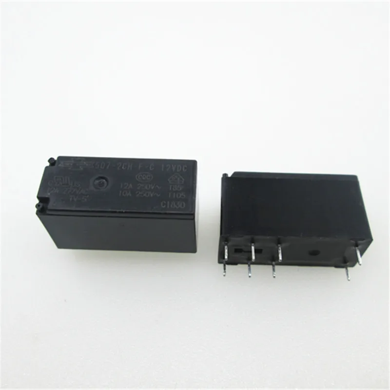 Imagem -03 - Hot Novidades Relé 5072ch-f-c 12vdc 845hn-2c-c 12vdc 507-2ch-f-c 12vdc 12vdc Dc12v 12v 12a 250vac Dip8