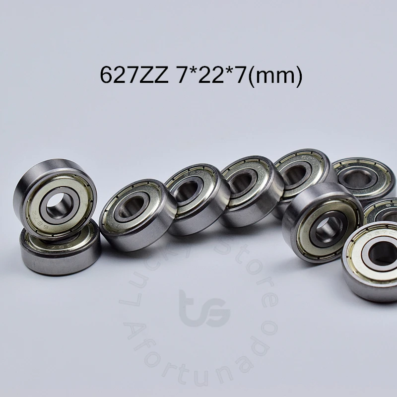 

Bearing 10 Pieces 627ZZ 7*22*7(mm) chrome steel Metal Sealed High speed Mechanical equipment parts