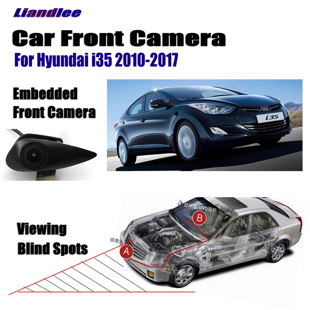 

Liandlee AUTO Car Front View Logo Embedded Camera For Hyundai I35 2010-2017 2013 ( Not Reverse Rear Parking CAM )