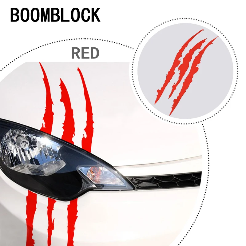 Car Styling Scratch Stripe Headlight Decal Sticker 40 x 12cm For Acura Chevrolet Cruze Aveo Peugeot 307 308 Seat Leon Mazda 3 6