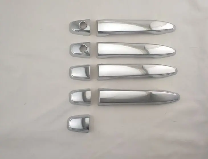 

9PCS ABS electroplate Car Door Handle Cover Trim Car sticker Protective sleeve For Toyota WISH 2003