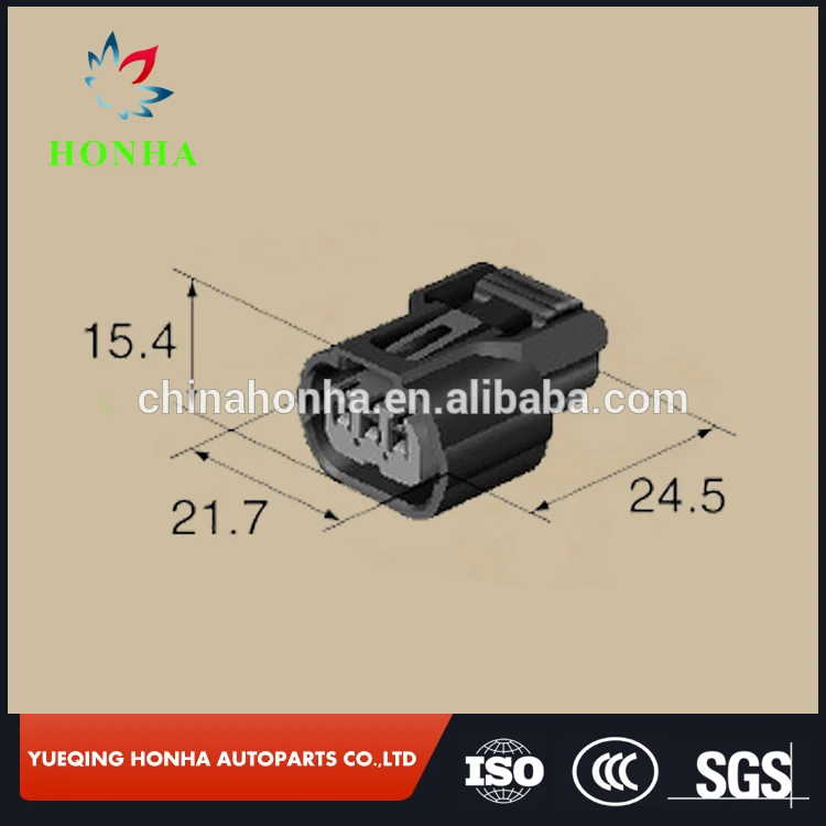 6189-0887 and 6918-1833 K-Series 3 pin HX 040 Female wire harness Connector Center Rib