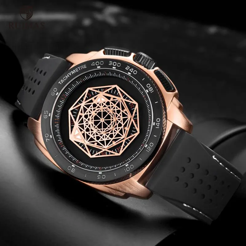 RUIMAS Silicone Quartz Watches Men Top Brand Luxury Army Military Sports Wristwatch for Man Relogios Masculino Clock RN554G
