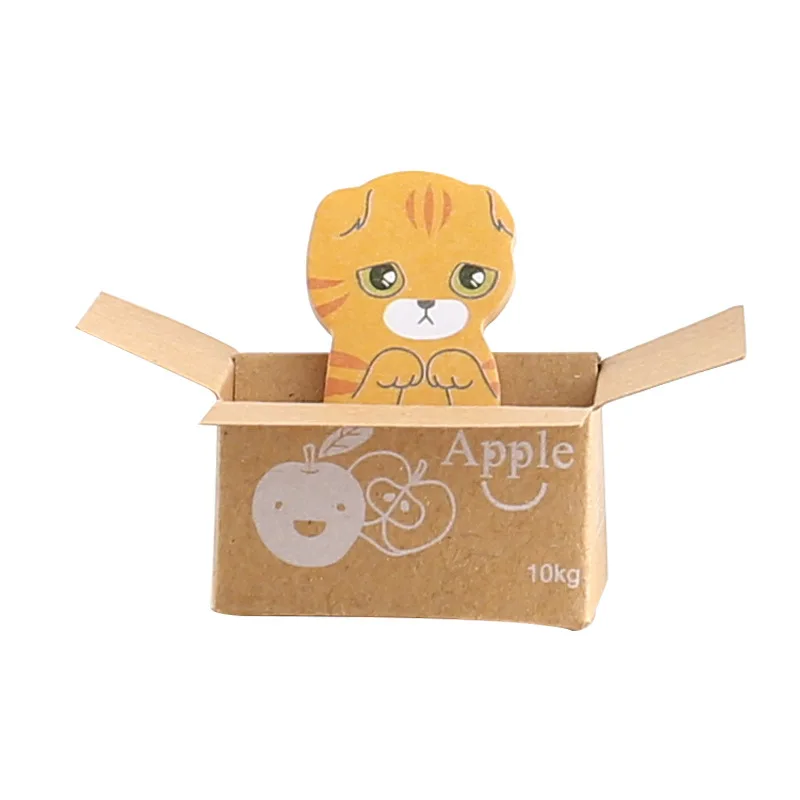 Bloc-notes Kawaii Cat Paper Sticky Note Notepad, Journal intime, Scrapbooking Stickers, Office School Staacquersing Bookmark, 1 Set