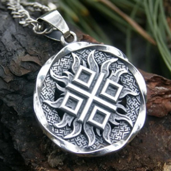 lanseis10pc Makosh Goddess Amulet. Slavic main goddess Slavic symbol  pendant norse Occult Pendant Germanic Pagan men necklace