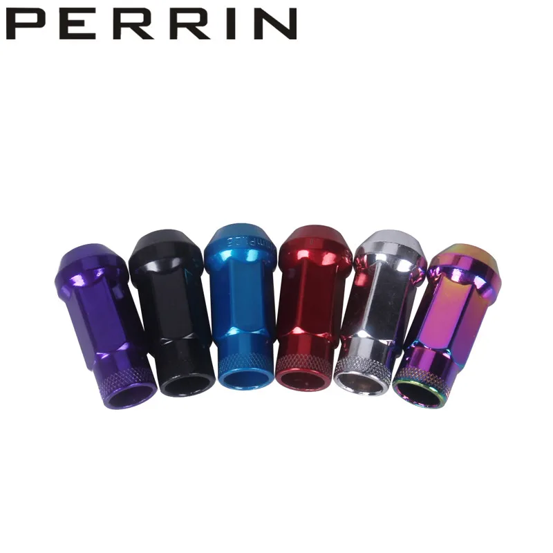 Auto Steel Acorn Rim Extended Open End Wheel Racing Lug Nuts With One Key M12X1.5 20pc