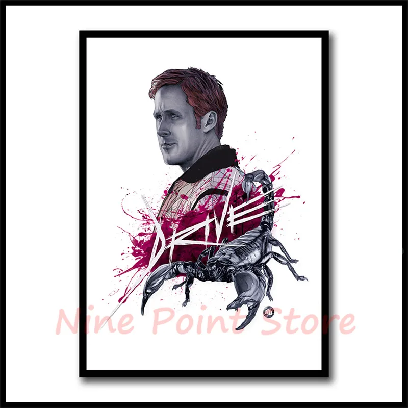 Drive Movie Coated paper Poster ryan gosling Poster Wall Posters Art Home Room Painting Wall Picture Stickers Frameless