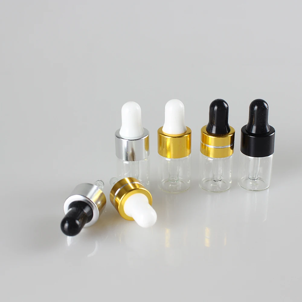 

Clear Glass Vial 3ml,Essential Oil Skin Care Container with Dropper