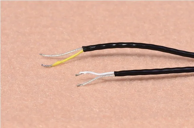 Diy fone de ouvido fio atualização fio banhado a prata febre fone de ouvido cabo 10 peças