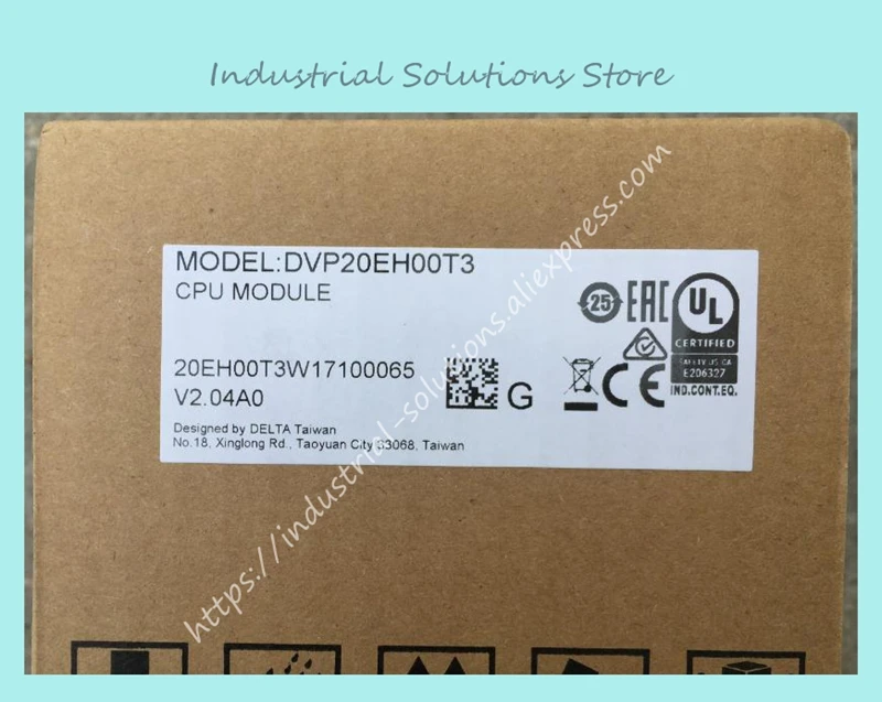 New Original EH2/EH3 Series PLC DVP20EH00T3 DI 12 DO 8 Transistor Output 100-240VAC In Box 20 Points