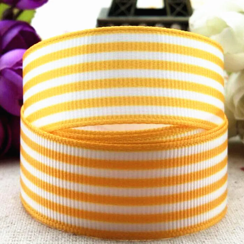 10 YardS  25MM stripe cartoon ribbonDIY hand material shoulder strap gift wrap with bow. Grosgrain ribbons belt