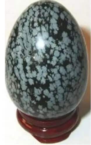 

Snowflake Obsidian Crystal Egg