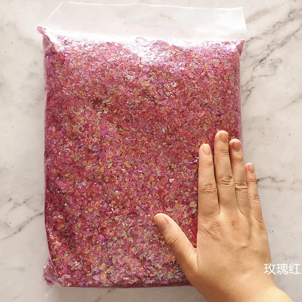 500 g Bonbonpapier, 15 Farben, Muschelpapier, Schleimfüller, Tonspielzeug, DIY-Schleimzubehör, Dekor, Gelee, Schlamm, Handgummi, Ton, Kind – Detail 10