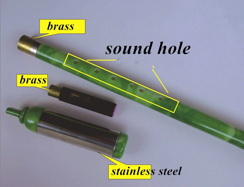 Imitation Jade Bawu Flute, Transverse Playing Bawu, Handmade Musical Instrument, Woodwind Flutes, F/G Key