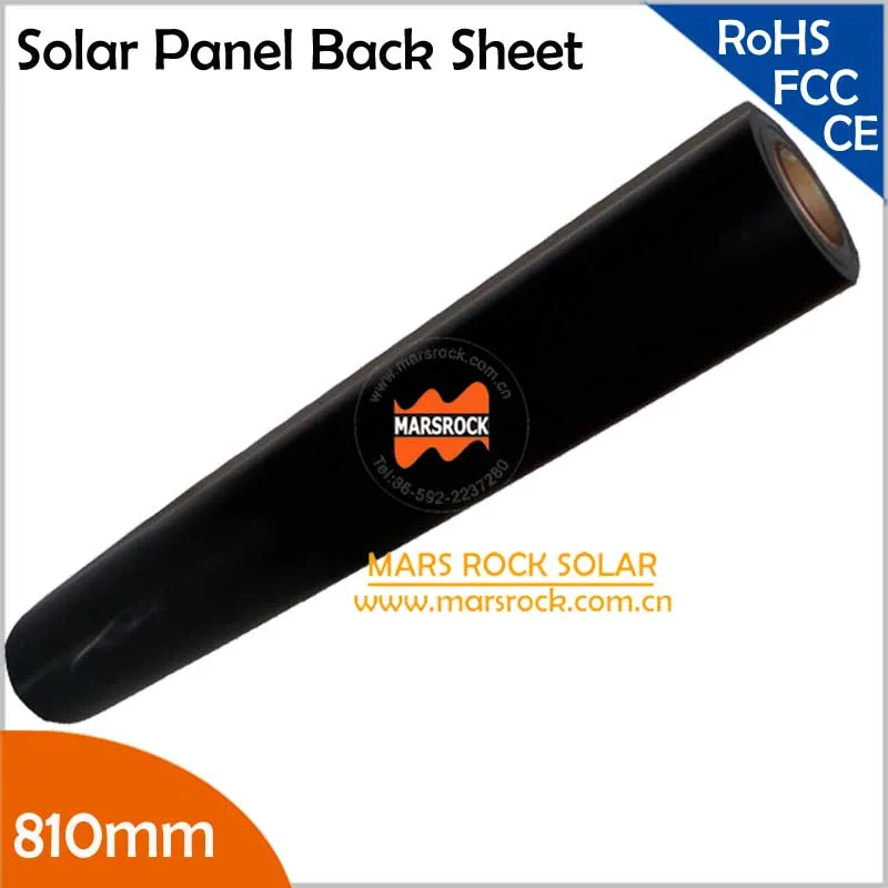 

10 Meter/Lot Wholesale Black TPT Back Sheet, 810mm width 0.3mm thickness, 810mm Black TPT Backsheet for Solar Panel Laminated