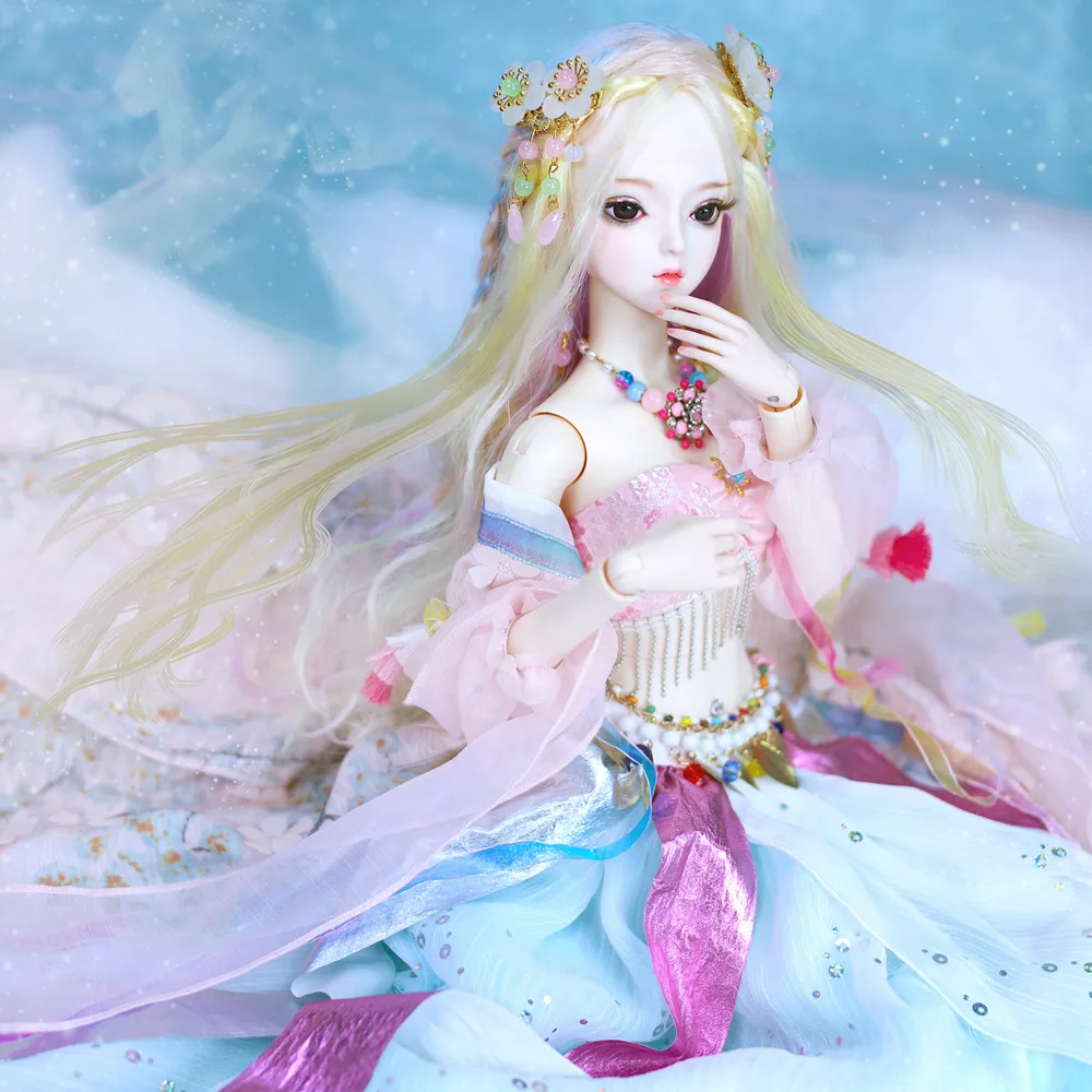 

1/3 BJD doll Joint Body Peach blossom with makeup include outfit shoes hair and Gift box gift toys ICY,SD