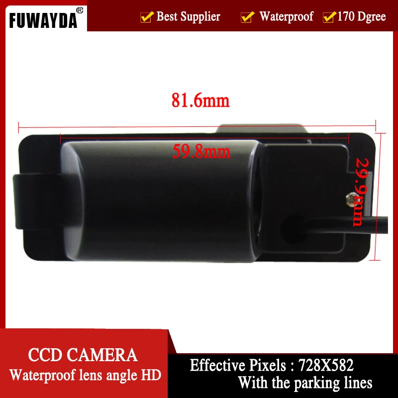 FUWAYDA Wireless CCD Car RearView Camera for Chevrolet Aveo Trailblazer Opel Mokka Cadillas SRX CTS,with 4.3Inch Mirror Monitor