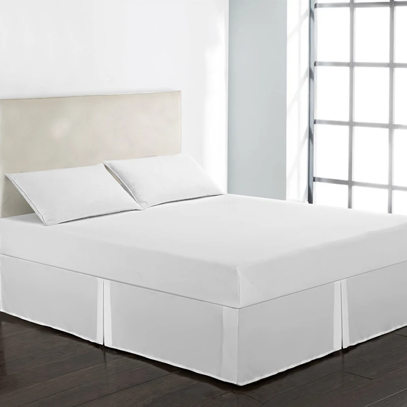 Home Textile Bed Skirt Polyester Cloth Bed Covers Without Bed Surface Solid Color Elastic Bed Skirt Pastoral Style Bedspread