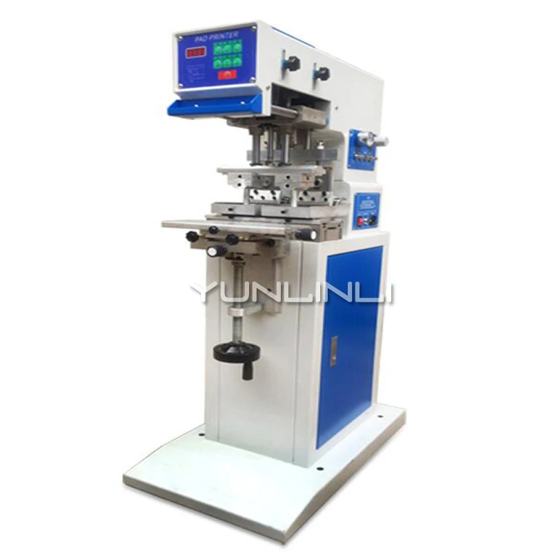 

GB-C5 Type 2 Pneumatic Double Oil Pan Double Printing Head Scraper Type Two-color Pad Printing Machine Coding Machine