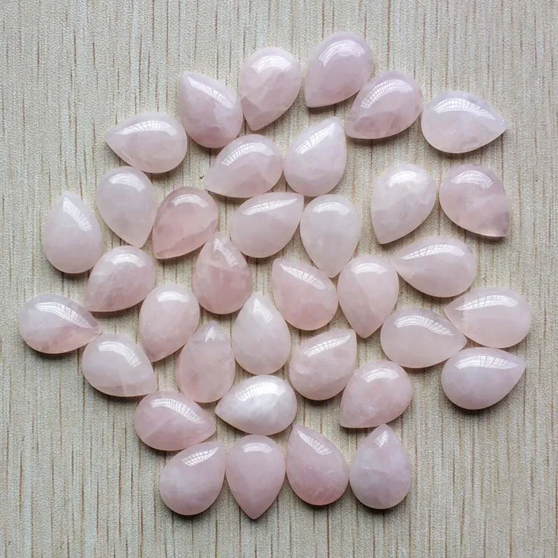 

Wholesale 50pcs/lot fashion natural stone pink water drop CABOCHON teardrop Beads 13x18mm for jewelry making free shipping