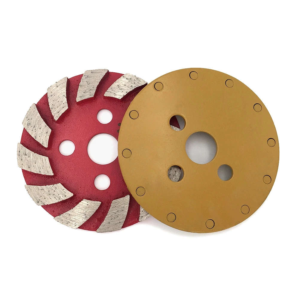 RIJILEI 100mm Diamond Grinding Wheel 4Inch Diamond Grinding Cup Disc Marble Abrasive Pad for Concreter Floor Polishing Pads HC03