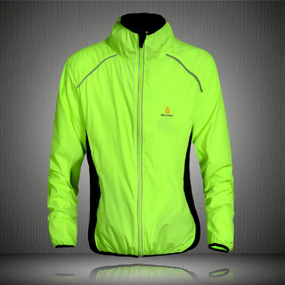 WOLFBIKE Splashproof Cycling Jackets Impermeable Ciclismo Sports Men Breathable Reflective Jersey Clothing Bike Long Sleeve Coat