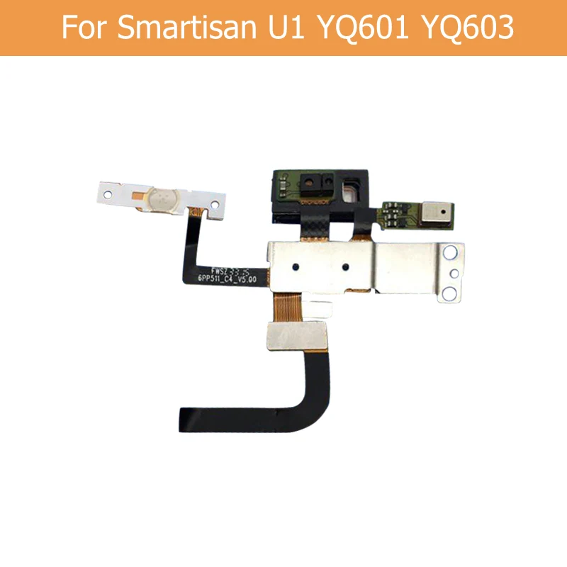 New Genuine Power Flex Cable For Smartisan U1 YQ601 Light Proximity Sensor Flex Cable For Smartisan U1 YQ603 Micphone Flex Cable